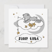 Cute Sleep Tight Teddy Bear Stars (Voorkant)