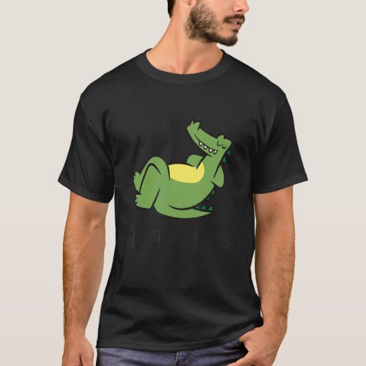 Cute Sleeping Alligator Good At Naps Alligator T-shirt (Voorkant)