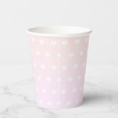 Cute Sleeping Baby Elephant Baby Shower Paper Cups Papieren Bekers (Rechts)