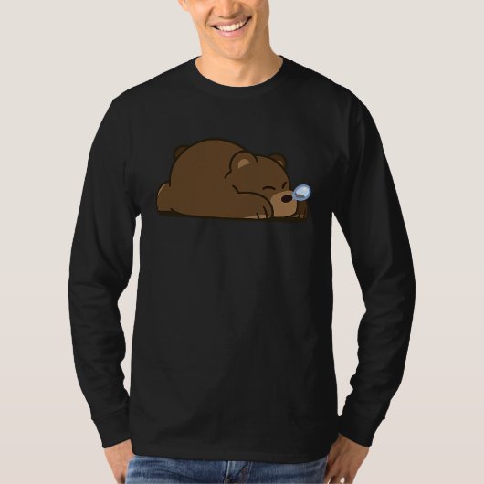 Cute Sleeping Bear T-shirt (Voorkant)