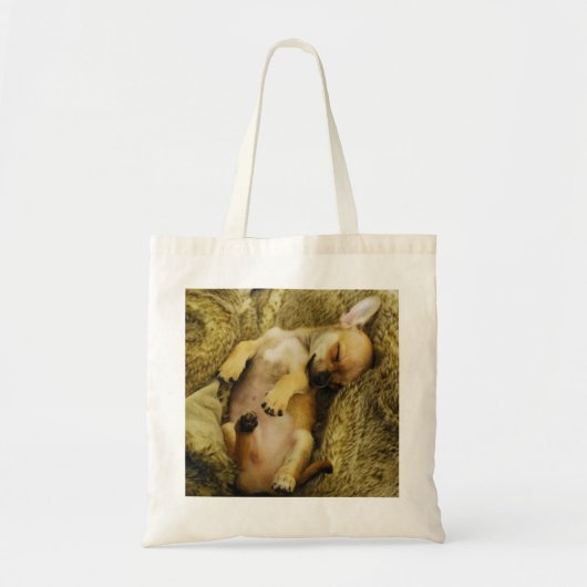 Cute Sleeping Chihuahua Canvas tas (Voorkant)