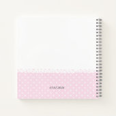 Cute Sleeping Doe Baby Shower Guest Book Notitieboek (Achterkant)
