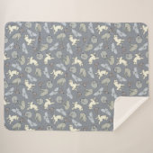 Cute Sleeping Dogs Print op Sherpa Blanket Deken (Voorkant (horizontaal))