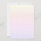 Cute Sleeping Elephant Baby Shower Invitation Kaart (Achterkant)