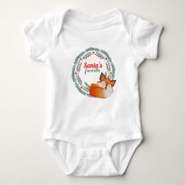 Cute Sleeping Fox Christmas Romper