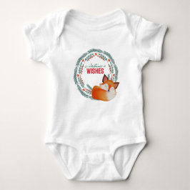 Cute Sleeping Fox Christmas Romper