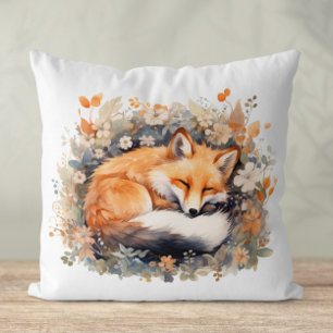 Cute Sleeping Fox Kussen