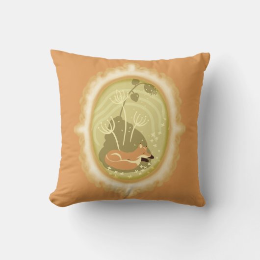 Cute Sleeping Fox Kussen (Voorkant)