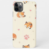 Cute Sleeping Fox Pattern Phone Case iPhone Hoesje (Achterkant)