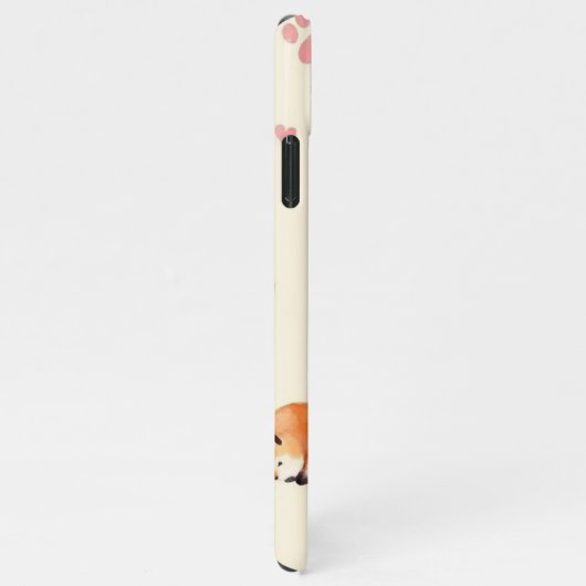Cute Sleeping Fox Pattern Phone Case iPhone Hoesje (Rechterkant)