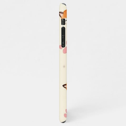 Cute Sleeping Fox Pattern Phone Case iPhone Hoesje (Linkerkant)