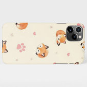 Cute Sleeping Fox Pattern Phone Case iPhone Hoesje (Achterkant horizontaal)