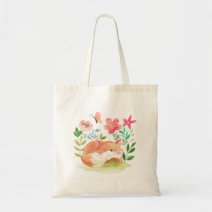 Cute Sleeping Fox Tote Bag