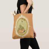 Cute Sleeping Fox Tote Bag (Dichtbij)