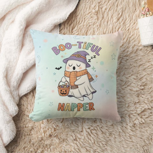 Cute Sleeping Halloween Witch Napper Ghost Kussen (Deken)