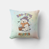 Cute Sleeping Halloween Witch Napper Ghost Kussen (Voorkant)