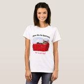 Cute Sleeping Kitten in Red Basket Custom Front T-shirt (Voorkant volledig)