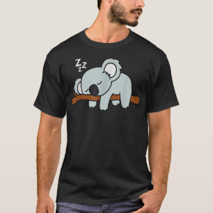 Cute Sleeping Koala Beer T-shirt