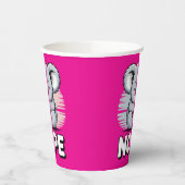 Cute Sleeping Koala “Nope” Funny Cartoon Papieren Bekers (Links)