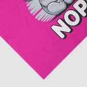 Cute Sleeping Koala “Nope” Funny Cartoon Tissuepapier (Detail)