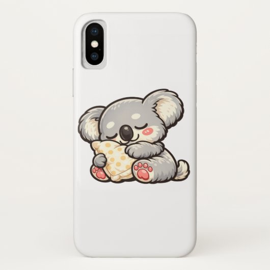 Cute Sleeping Koala with Pillow Case-Mate iPhone Case (Achterkant)