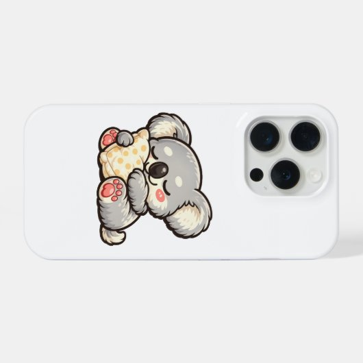 Cute Sleeping Koala with Pillow iPhone Hoesje (Achterkant horizontaal)