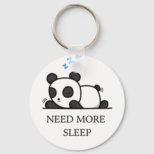 Cute Sleeping Panda Keychain (Voorkant)