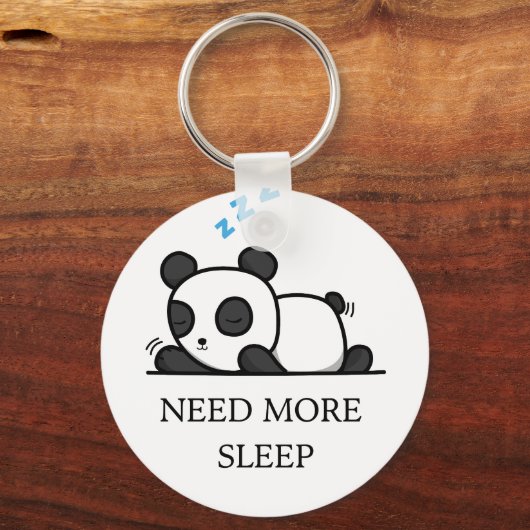 Cute Sleeping Panda Keychain (Voorkant)