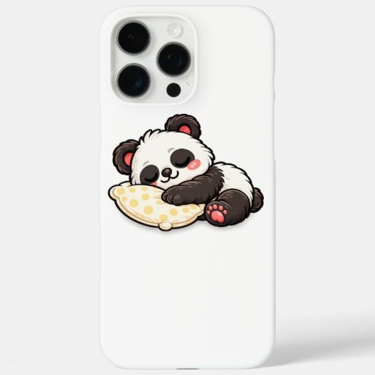 Cute Sleeping Panda with Pillow Case-Mate iPhone Case (Achterkant)