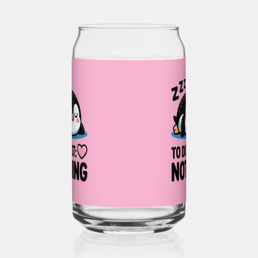 cute sleeping penguin, to do list nothing blikvorm glas (Links)