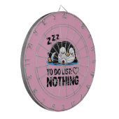 cute sleeping penguin, to do list nothing dartbord (Voorkant Links)