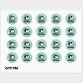 cute sleeping penguin, to do list nothing ronde sticker (Vel)