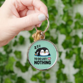 cute sleeping penguin, to do list nothing sleutelhanger (Hand)