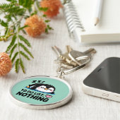 cute sleeping penguin, to do list nothing sleutelhanger (Zijkant)