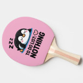 cute sleeping penguin, to do list nothing tafeltennisbatje (Zijkant)