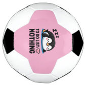 cute sleeping penguin, to do list nothing voetbal (Gedraaid)