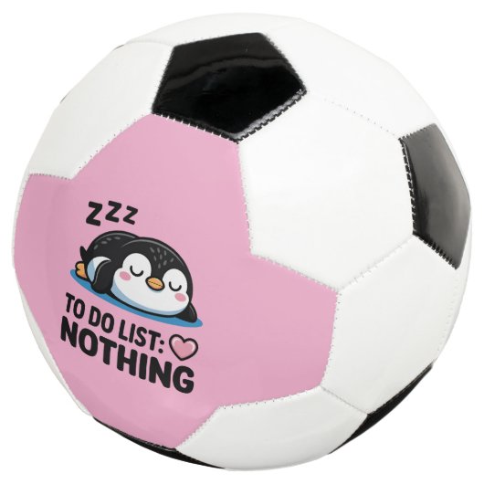 cute sleeping penguin, to do list nothing voetbal (Drie kwart)