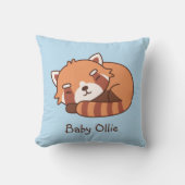 Cute Sleeping Red Panda Nursery Decor Throw P Kussen (Voorkant)