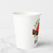 Cute Sleeping Strawberry – 8oz Paper Cup Papieren Bekers (Rechts)