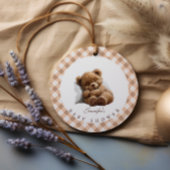 Cute Sleeping Teddy Bear Baby shower Bedankjes Labels