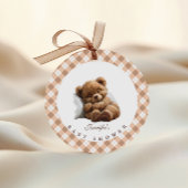 Cute Sleeping Teddy Bear Baby shower Bedankjes Labels