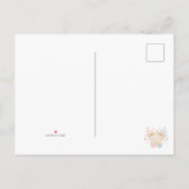 Cute Sleeping Teddy Bear Twins Baby shower Invitat Uitnodiging Briefkaart (Achterkant)