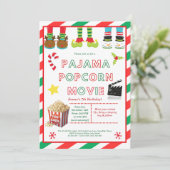 Cute Sleepover Birthday Party Invitation for Kids  Kaart (Staand voorkant)