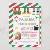 Cute Sleepover Birthday Party Invitation for Kids  Kaart (Voorkant / Achterkant)