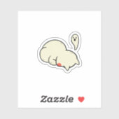 Cute Sleepy Blob Ghost Sticker (Vel)