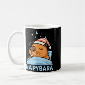 Cute Sleepy Capybara Funny Napybara Pajamas Koffiemok (Links)