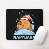 Cute Sleepy Capybara Funny Napybara Pajamas Muismat (Met muis)