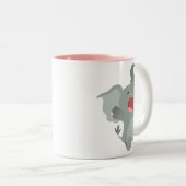 Cute Sleepy Cartoon Elephant Mok (Voorkant rechts)