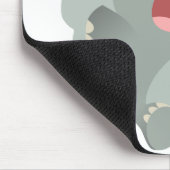 Cute Sleepy Cartoon Elephant Mousepad Muismat (Hoek)