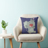 Cute Sleepy Cartoon Elephant Pillow Kussen (Stoel)